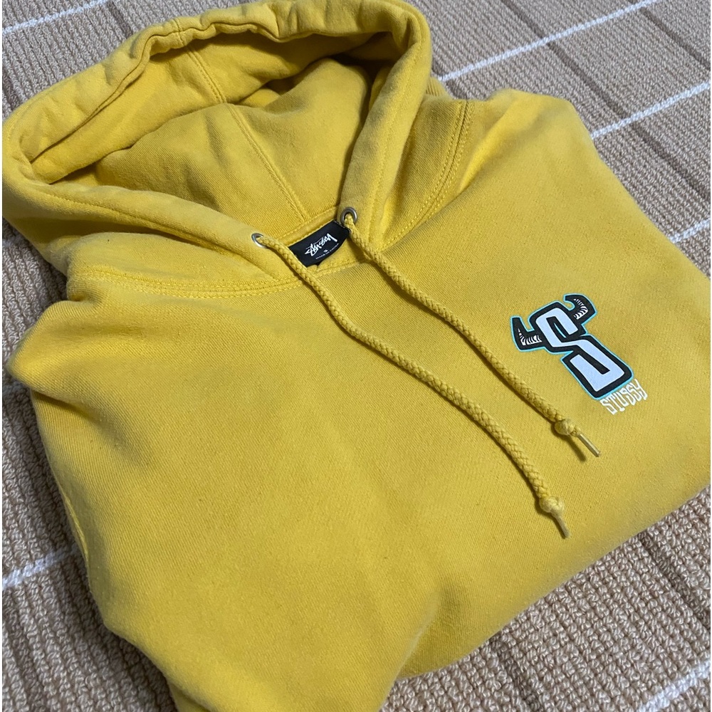 Stussy Hoodie - Yellow - Size Small - Great Condition - Picture 1 of 4